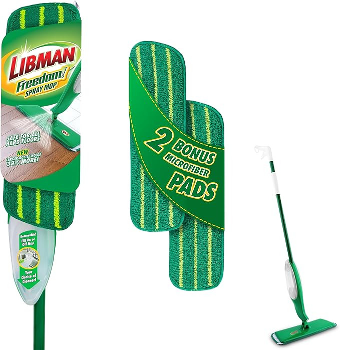 Libman Freedom Spray Mop Kit, Microfiber Wet Mops for Floor Cleaning, Hardwood, Laminate, Tile Cl... | Amazon (US)