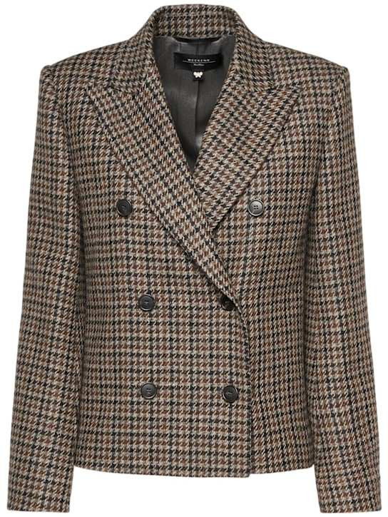 Nausica wool blend houndstooth blazer | Luisaviaroma