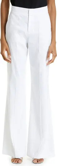 Alice + Olivia Dylan Wide Leg Linen Blend Pants | Nordstrom | Nordstrom