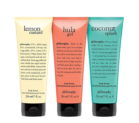 philosophy spring break favorites body lotion set | QVC