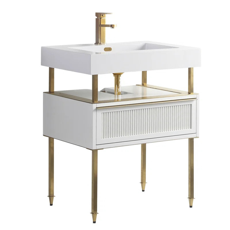 Wrought Studio™ Strobel 30" Single Bathroom Vanity Set & Reviews | Wayfair | Wayfair North America