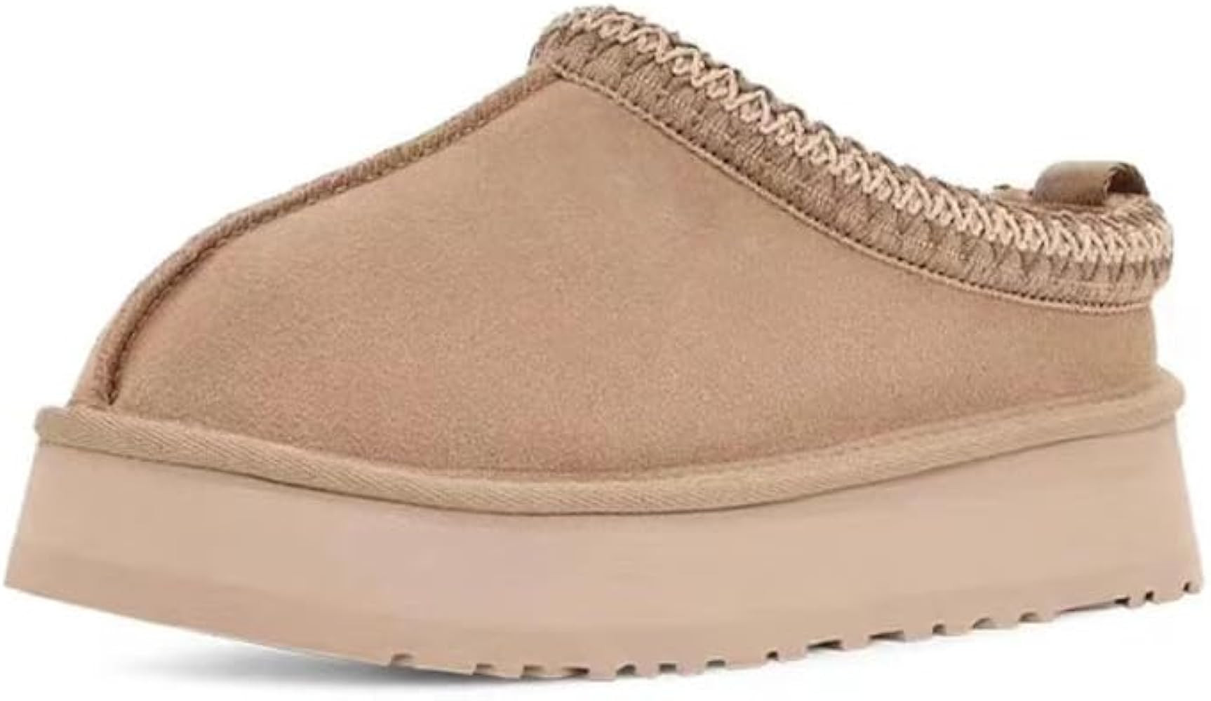 ELCWDDR Women's Tasman Platform Mini Boots Slippers Short Ankle Boot Fur Fleece Lined Shoes Indoo... | Amazon (US)