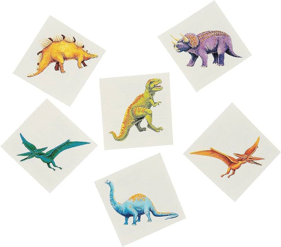Fun Express Cool Dinosaur Tattoos (6 Dozen) | Amazon (US)