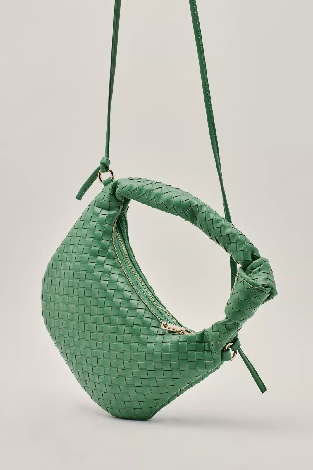 Woven Slouchy Knot Detail Shoulder Bag | Nasty Gal Canada