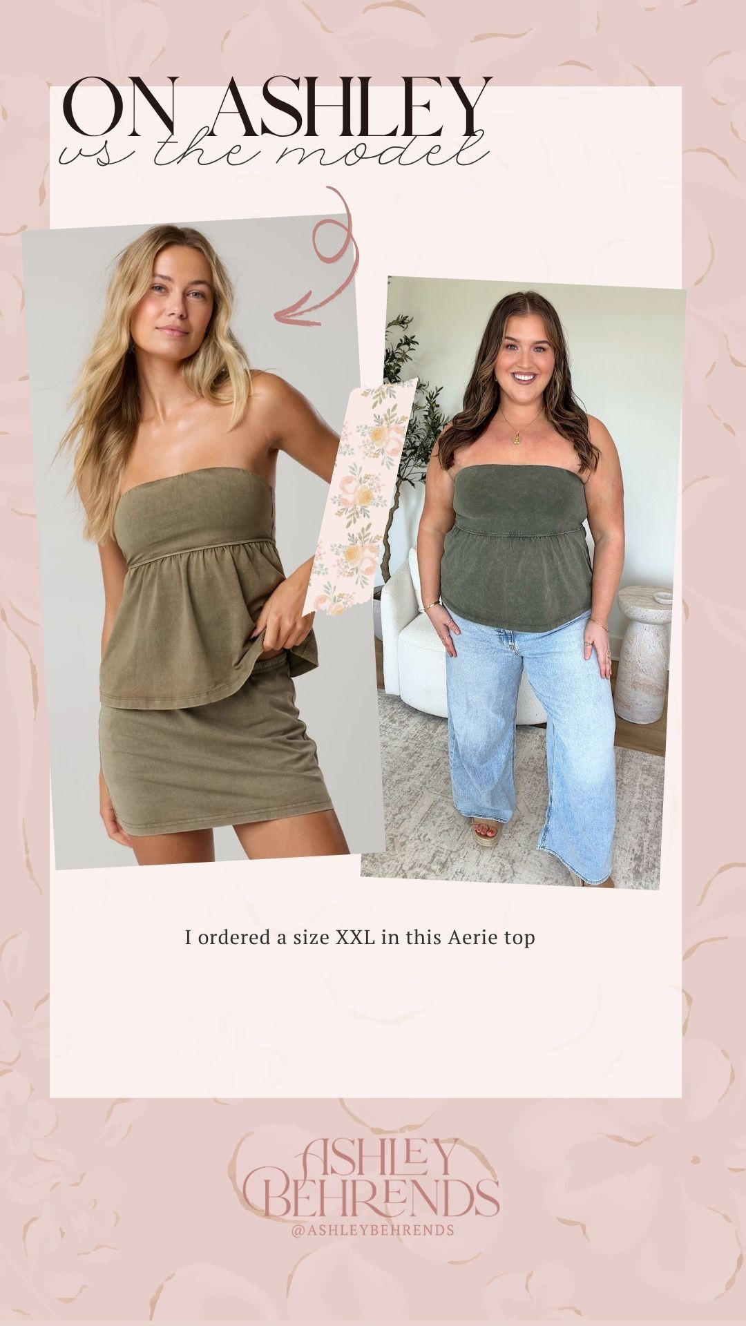 This cotton peplum tube top from @Aerie is even cuter in person. I’m loving the color and how size inclusive it is. This is adorable with the matching skirt and also with jeans. It comes in a handful of other colors that are perfect for fall.  
Casual summer look, plus size approved outfit

#LTKSeasonal #LTKPlusSize #LTKSaleAlert