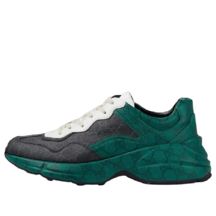 Gucci Rhyton GG Supreme Sneakers 'Green Black White' | KICKS CREW