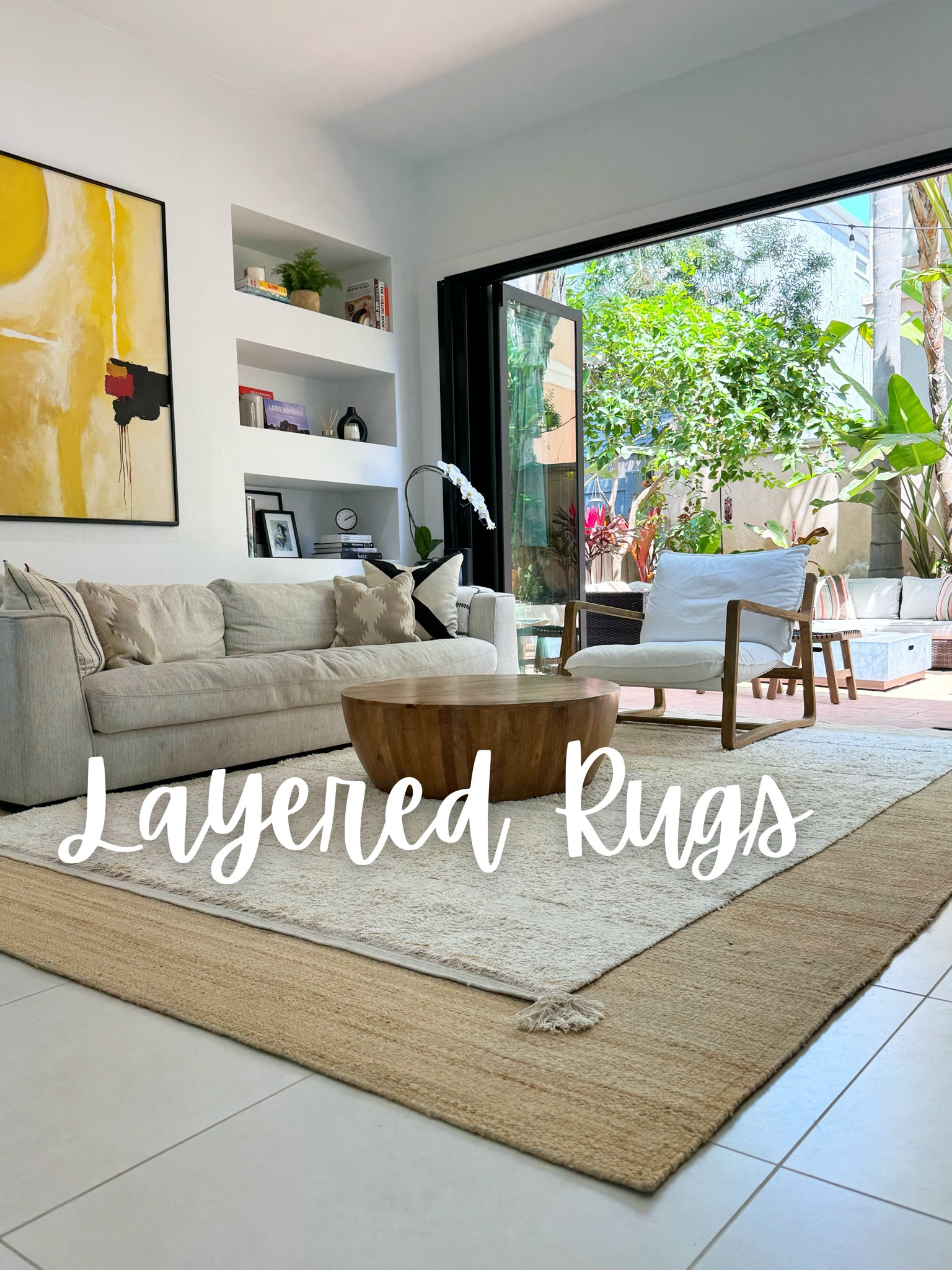 Obsessed with my layered rug look. The best part is, the one on top is MACHINE WASHABLE! 😍

For size reference, the bottom rug is 9’ x 12’. The top rug is 6’7” x 9’10”  

#layeredrugs #washablerug #juterug #LTKStyleTip 

#LTKHome #LTKKids