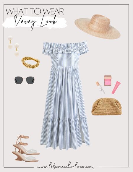 This off the shoulder dress is so cute! Perfect for vacation or any spring event…family photos too!

#springoutfit #beachlook #vacationoutfit

#LTKSeasonal #LTKover40 #LTKstyletip