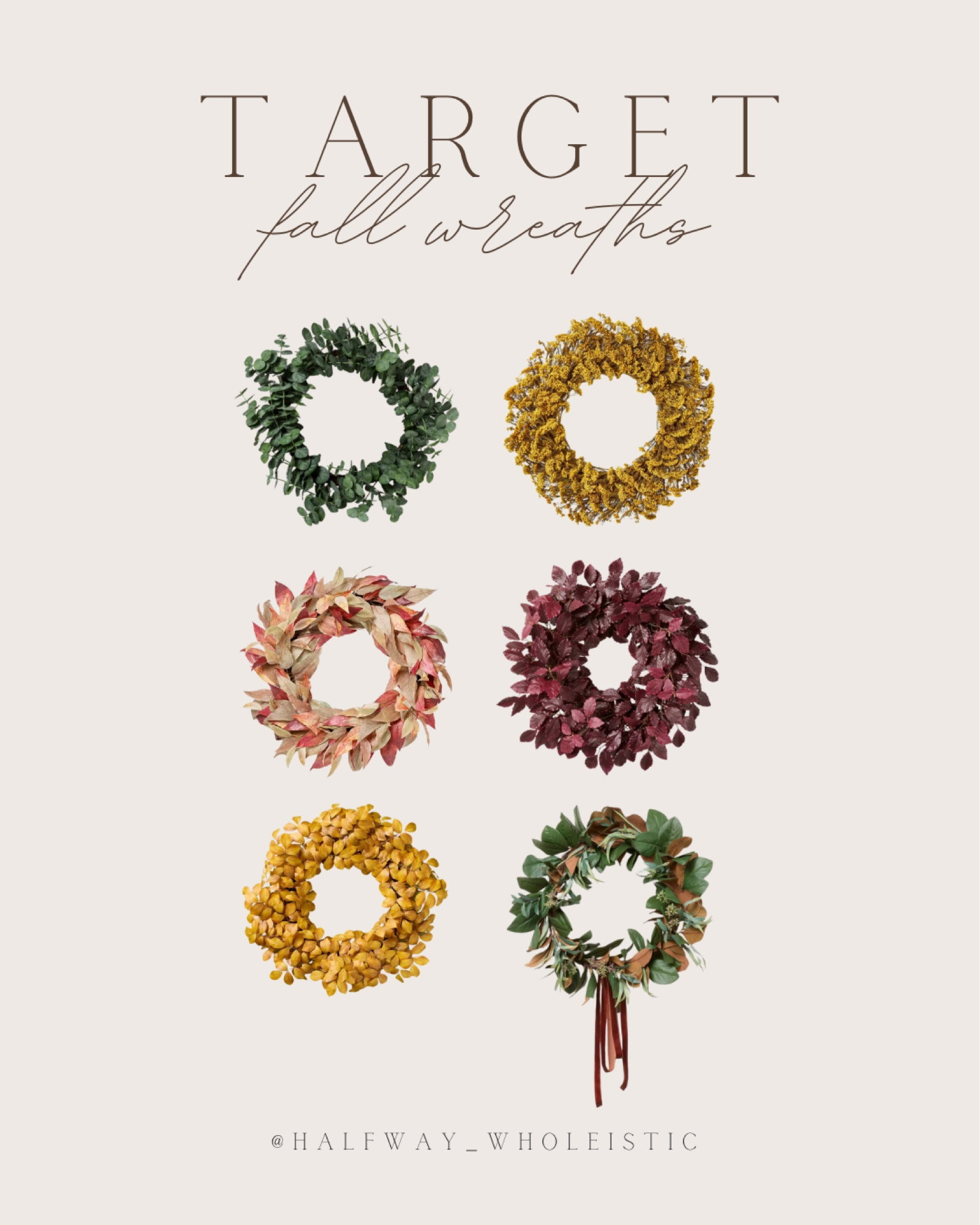 Shop these fall wreaths at Target to get your front porch ready!

#eucalyptus #autumn #door #decor #entryway

#LTKHome #LTKFindsUnder100 #LTKSeasonal