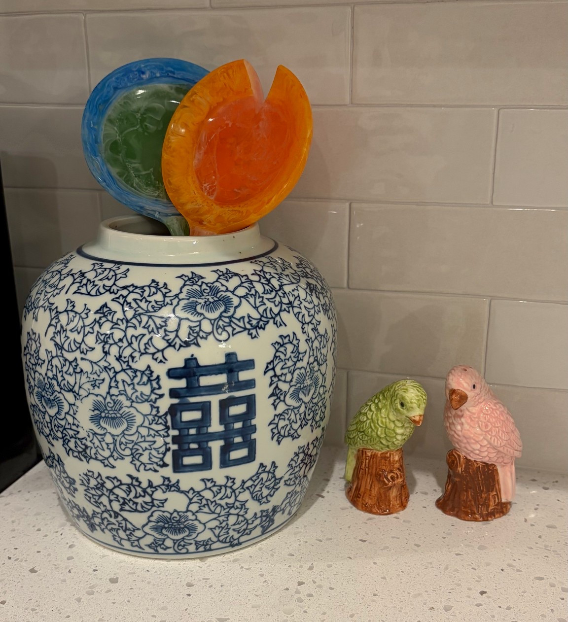 Kitchen spring refresh!! I am currently obsessed with colorful resin serving spoons and adding color to your kitchen 🧡💙💚💕

#LTKspringtrends