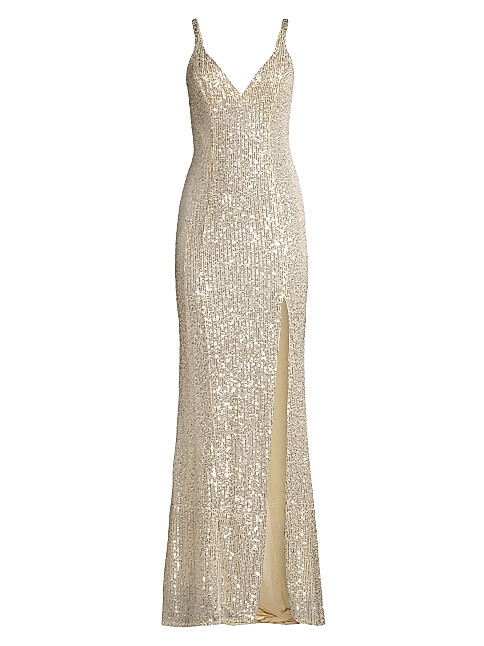 Ieena Sequin V-Neck Gown | Saks Fifth Avenue