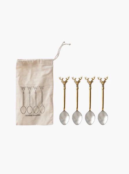 Reindeer Spoon set of 4 | The Style Edit Collective