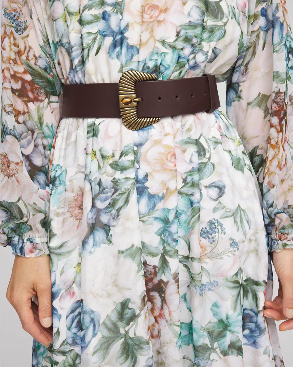 Leather Tiger's Eye Wide Belt | Chico's