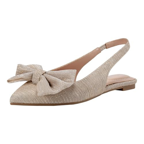 Bandolino Women's Simona Ballet Flat, Gold 710, 8 | Amazon (US)