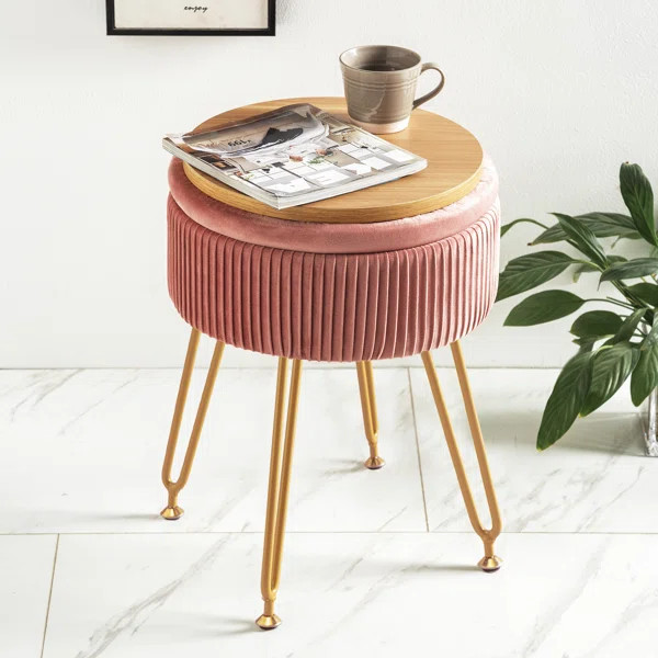 Solid + Manufactured Wood Accent Stool | Wayfair North America