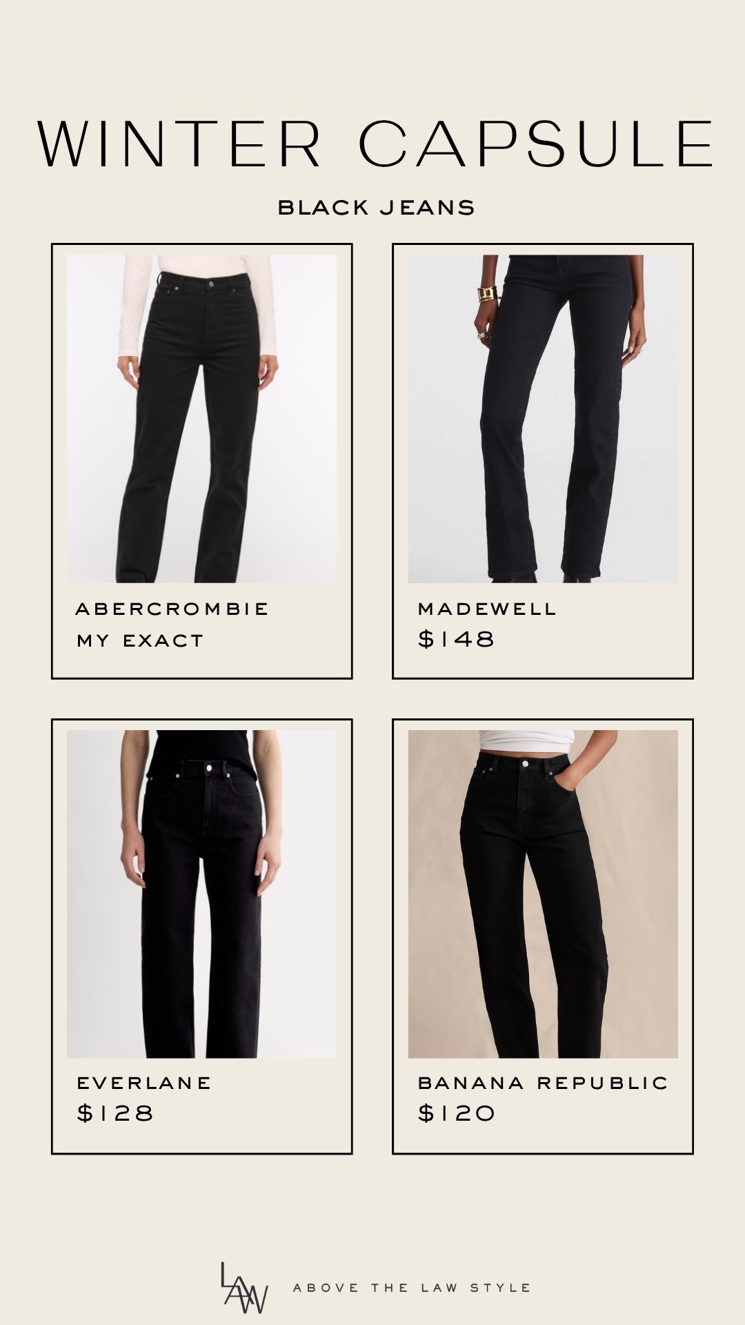 Winter Capsule: Black Jeans

#LTKFindsUnder50 #LTKFindsUnder100 #LTKStyleTip