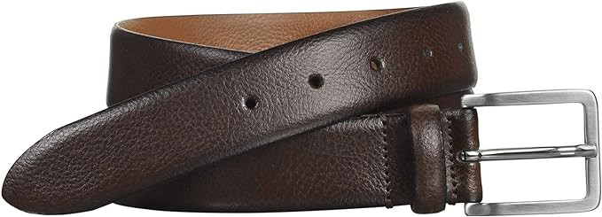Johnston & Murphy Men's Feather-Edge Italian Leather Belt | Amazon (US)