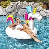 SwimWays Goofimals Cute 43-Inch Outside Giant Water Inflatable Unicorn Pool Float for All Ages | Amazon (US)