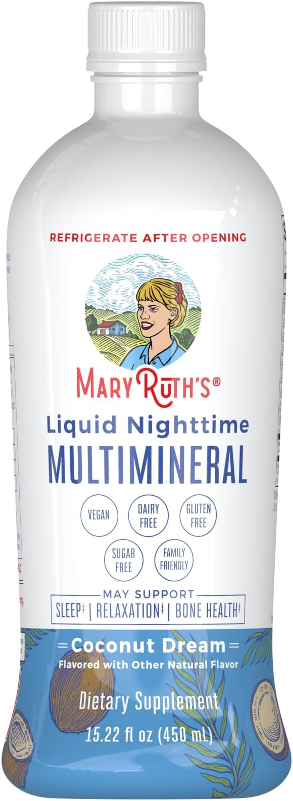 MaryRuth Organics Liquid Nighttime Multimineral Sleep Supplement | Sugar Free | Calm Magnesium Ci... | Amazon (US)