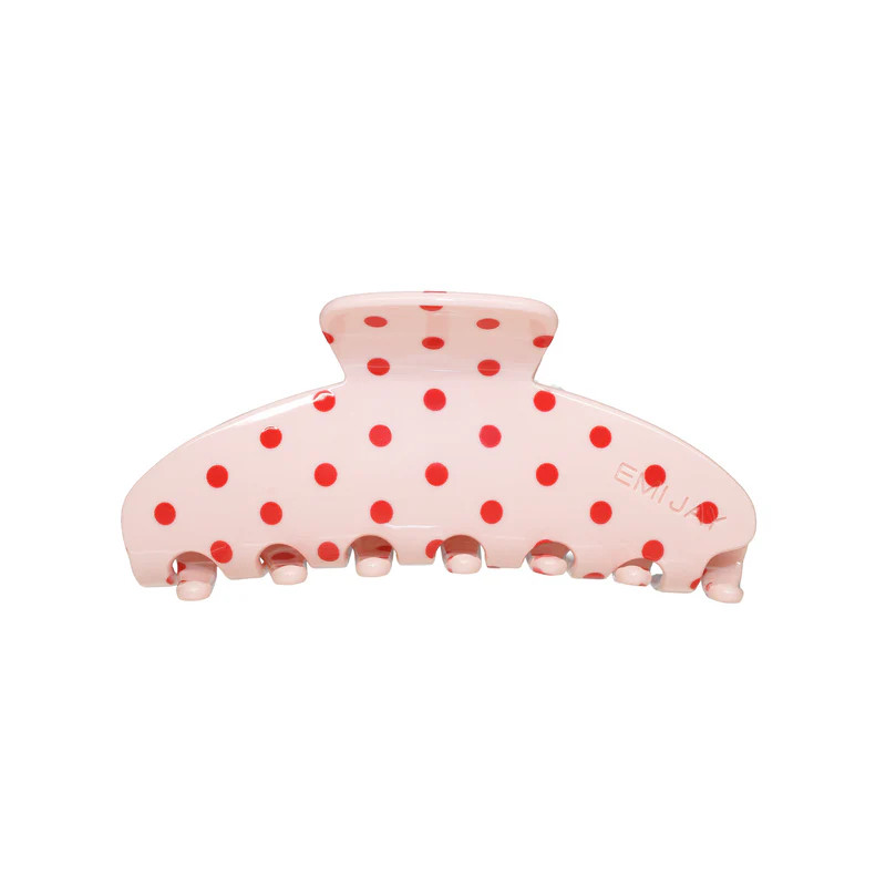Big Effing Clip in Blush Polka Dot | Emi Jay