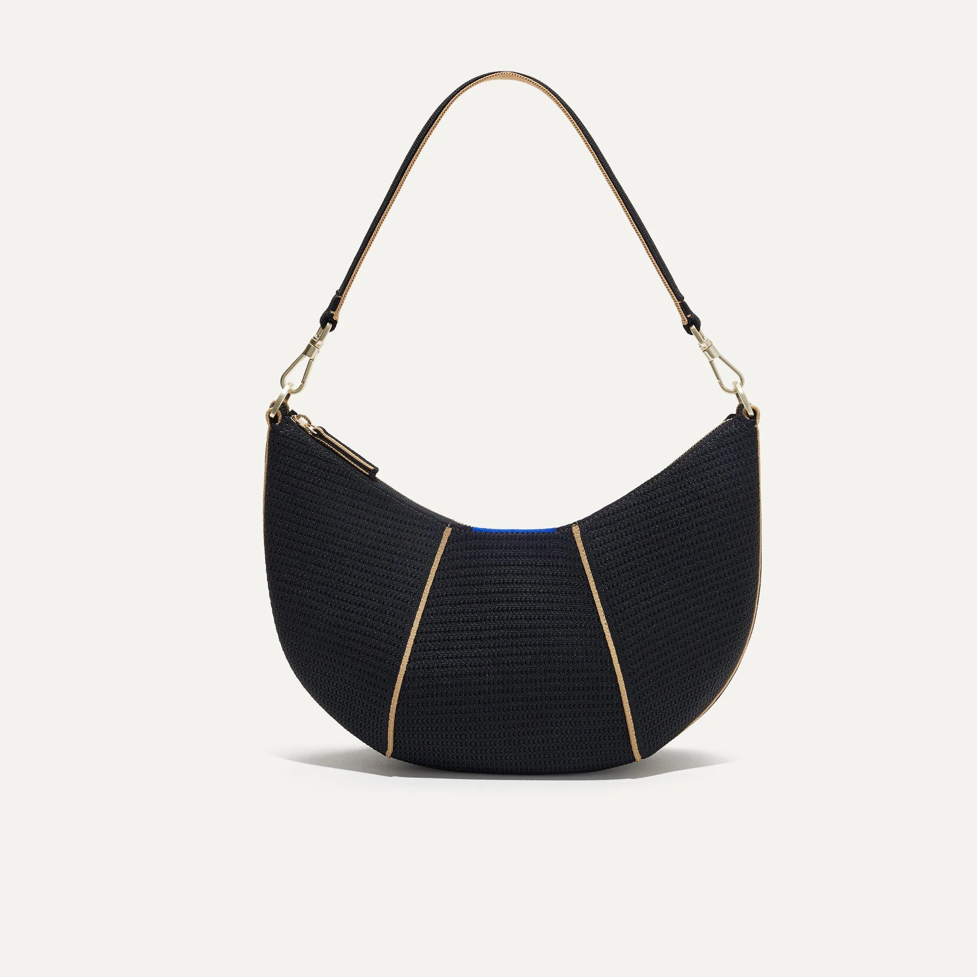 Crescent Shoulder Bag in Black | Rothy's