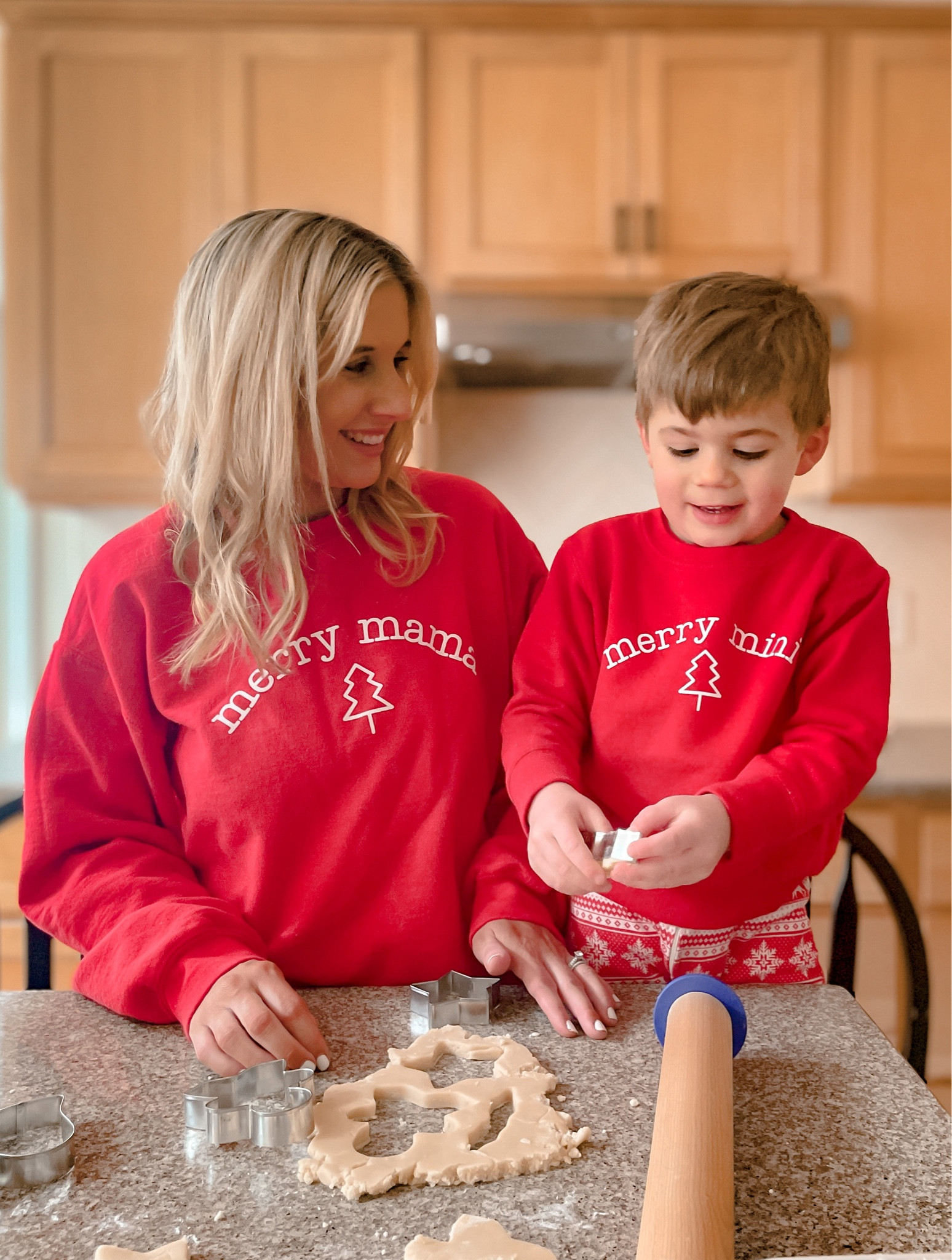 Holiday baking 🍪 our sweatshirts are from Smith & Saylor (@smithandsaylor) ❤️ they have so many cute things! Use code WILLIAM to save! 

#LTKhome #LTKfamily #LTKHoliday