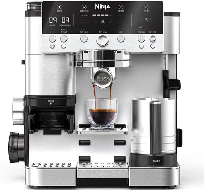Ninja Luxe Premier 3-in-1 Coffee Machine, Latte, Cappuccino, Cold Brew & Espresso Maker With Buil... | Amazon (UK)