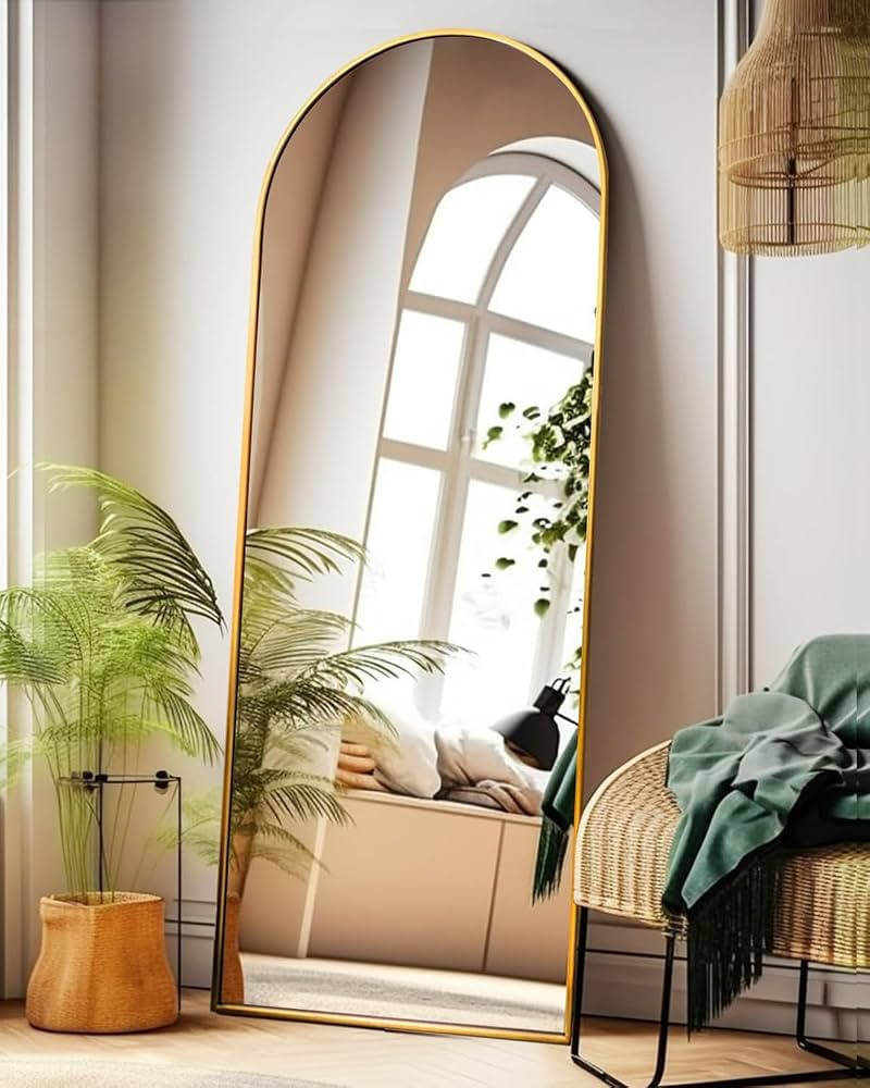 Arch Mirror Full Length, Floor Length Mirror, Arched Floor Mirror, 58"x18" Wall Mirror Full Lengt... | Amazon (US)