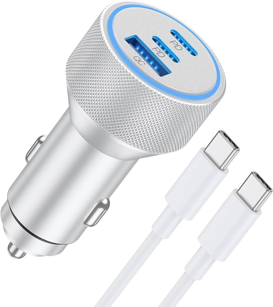 iPhone 15/16 Pro Max Car Charger, 67W 3-Port Fast USB C Car Charger Power Cigarette Lighter Adapt... | Amazon (US)