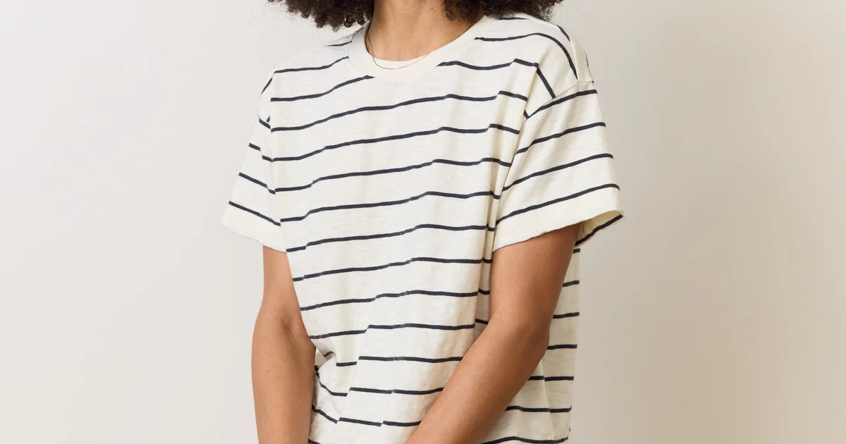 Sadie Vintage Slub Crop Tee | Marine Layer