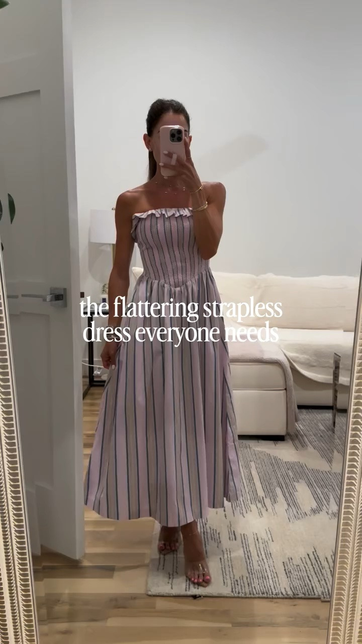 This cute dress that’s both flattering & easy to throw on— perfect for  summer & vacay! Petite friendly (I’m 5’1 for ref).

Summer style, strapless dress, summer dress, vacation outfit, resort wear, effortless style, chic outfits, beach vacation, European summer, coastal chic, neutral outfits, feminine style, vacation dresses, classy outfits, brunch outfit, date night look, minimal style, elevated basics, lightweight dresses, warm weather outfits, flattering dresses, comfy chic, outfit inspo

#LTKootd