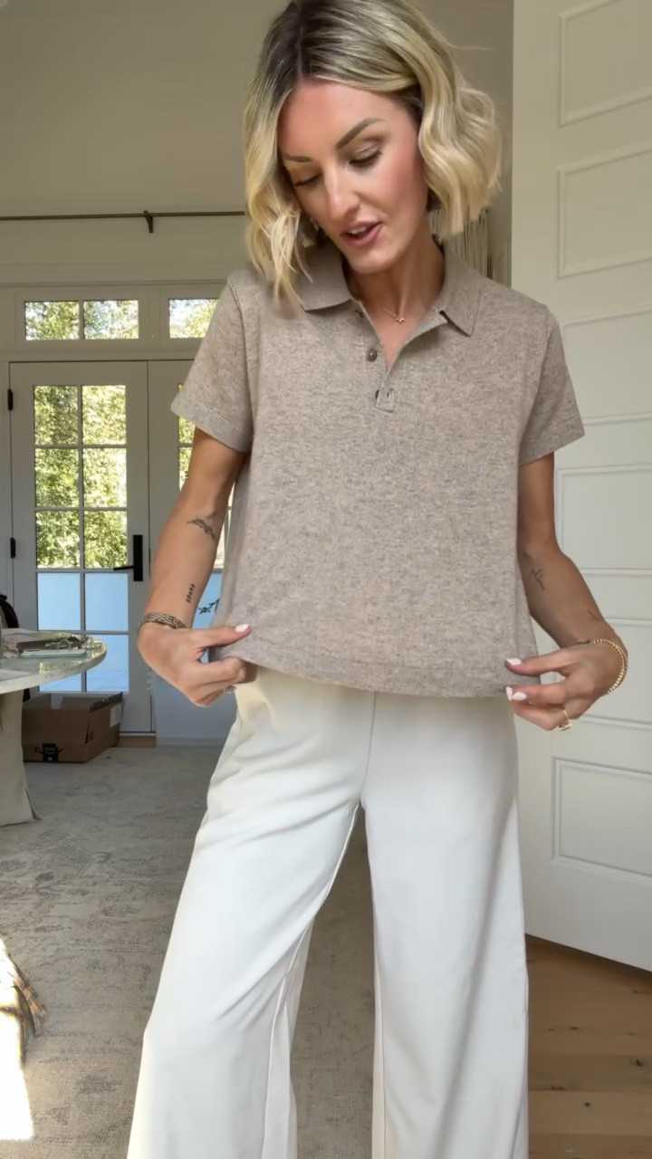 This polo top is a great neutral staple to have on hand! The wool cashmere fabric is so high quality and will last you for years and years! Wearing Small

Loverly grey, Anthropologie fashion, neutral polo tan top, how to style neutral polo blouse, fall fashion

#LTKootd #LTKSeasonal