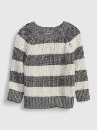 Baby Ribbed Button Sweater | Gap (US)