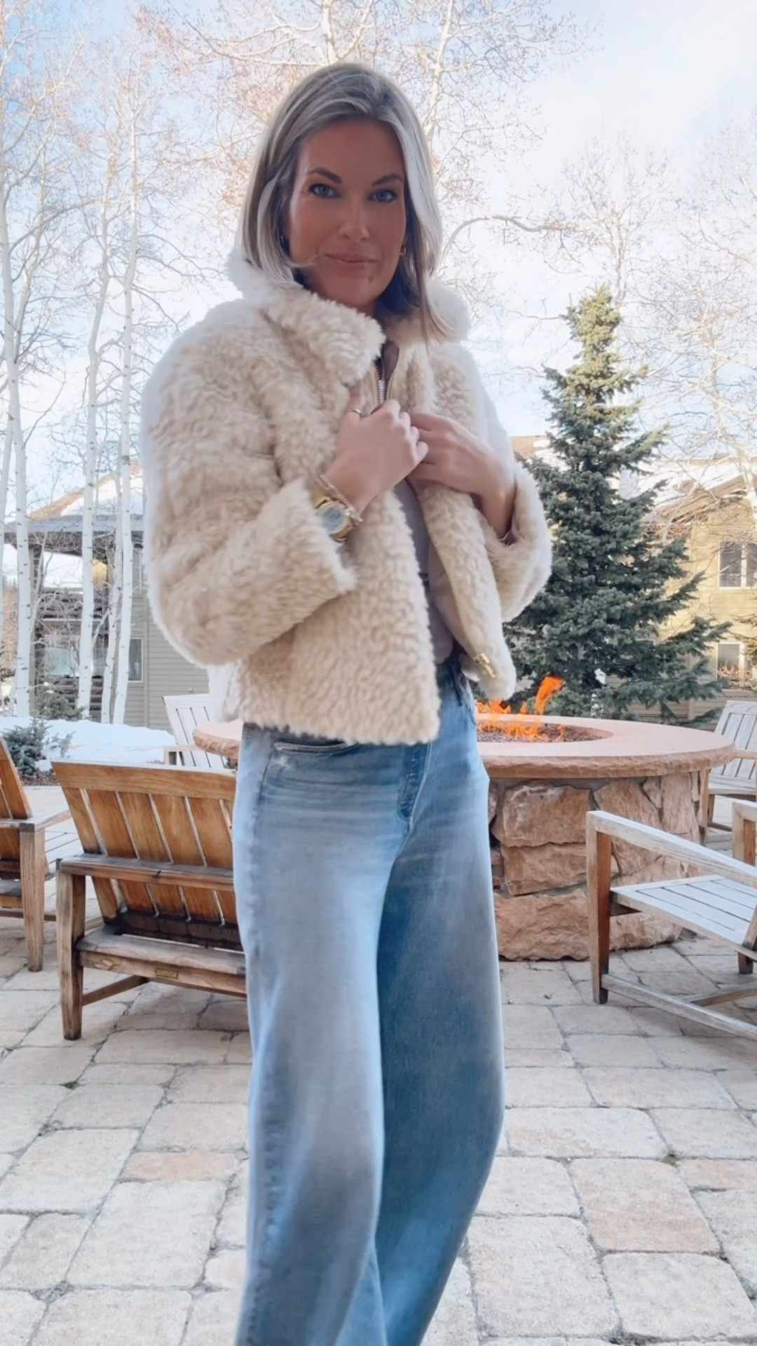 Deer valley in sweatpant jeans!  Linking similar cropped jackets.  

#LTKTravel #LTKootd #LTKOver40