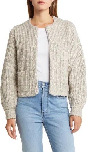 Marled Blouson Sleeve Cardigan | Nordstrom