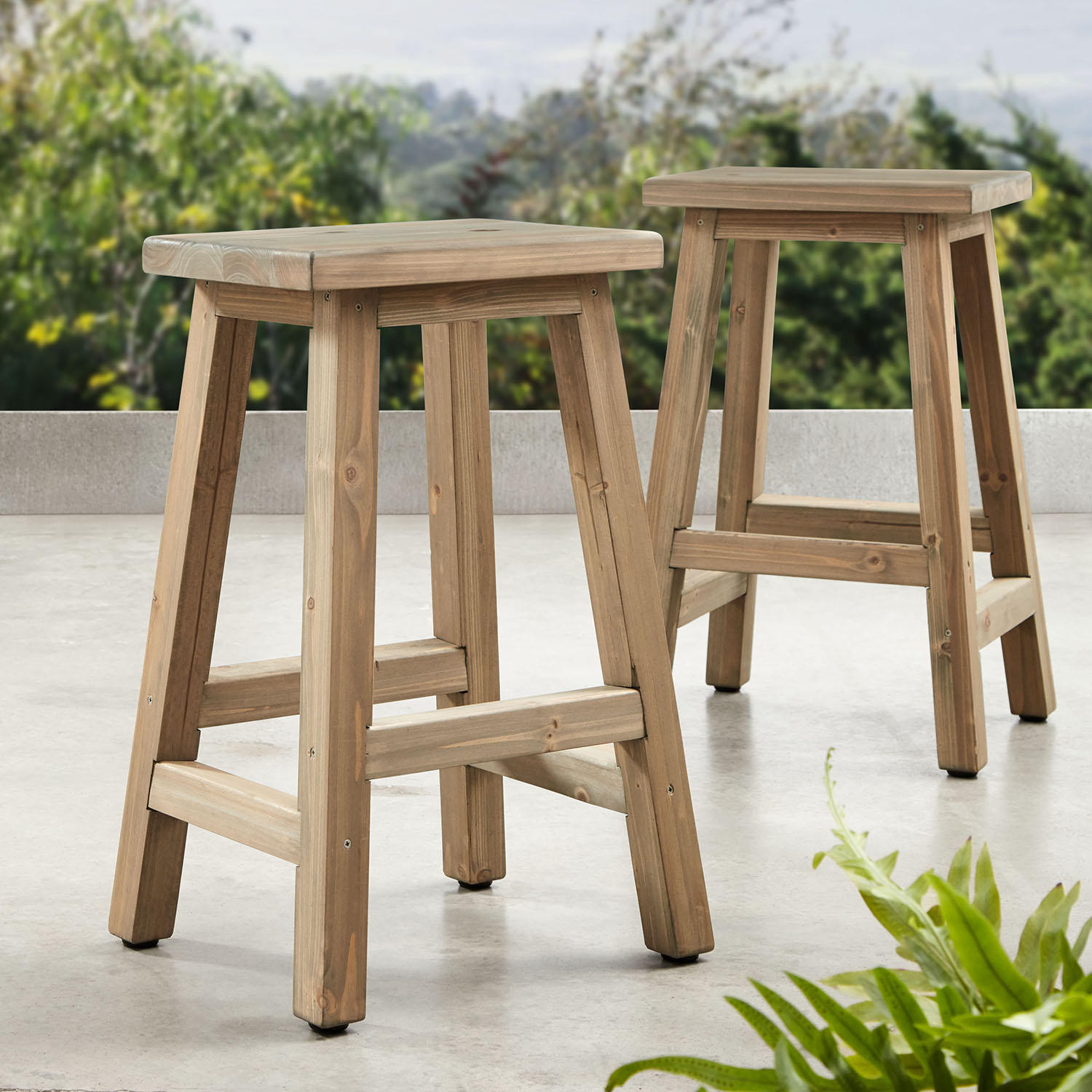 Member's Mark Charleston Bar-Height Premium Cedar Stools, Set of 2 | Sam's Club