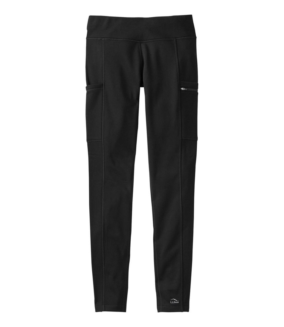 Women's PrimaLoft ThermaStretch Fleece Pocket Tights, Mid-Rise | L.L. Bean