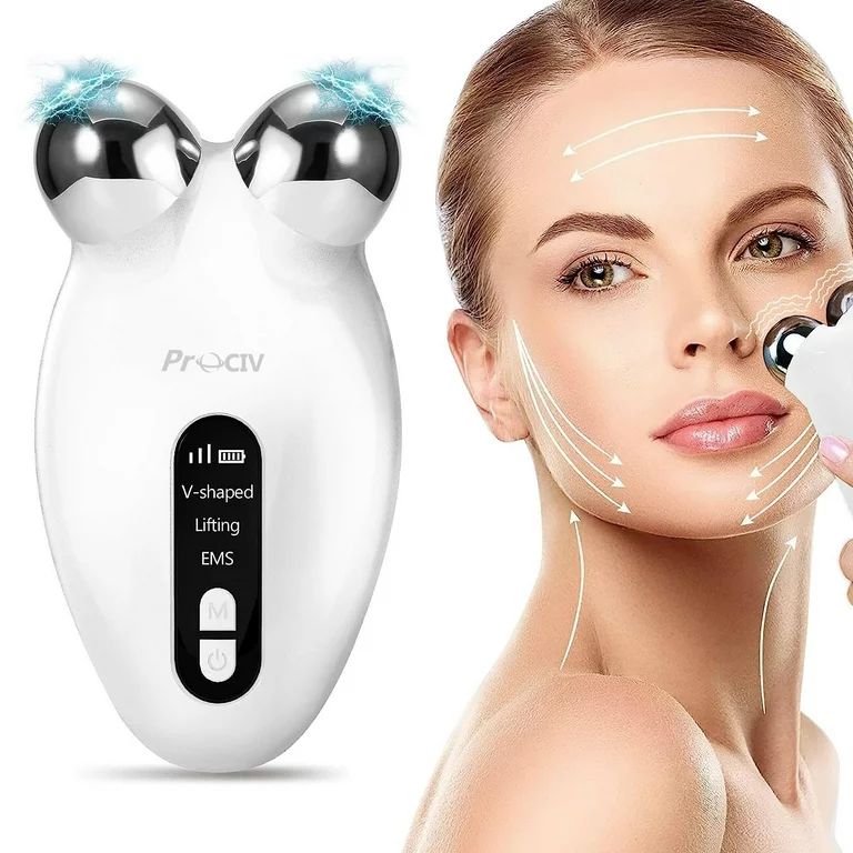 Prociv Microcurrent Facial Device, V-Face Sculpting Tool, Electric Face Massager for Anti Aging W... | Walmart (US)