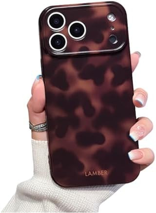 Cute Phone Case for iPhone 17 Pro Max Case Tortoise Shell Pattern Leopard Full Camera Protective ... | Amazon (US)