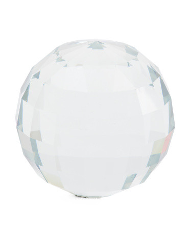 5in Faceted Crystal Orb Decor | TJ Maxx