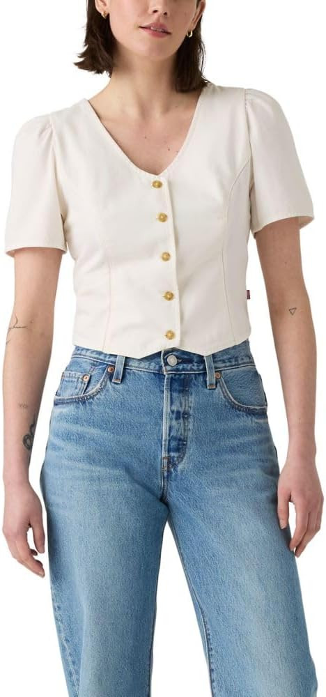 Levi's Womens Moxie Denim Blouse (Also Available in Plus) | Amazon (US)