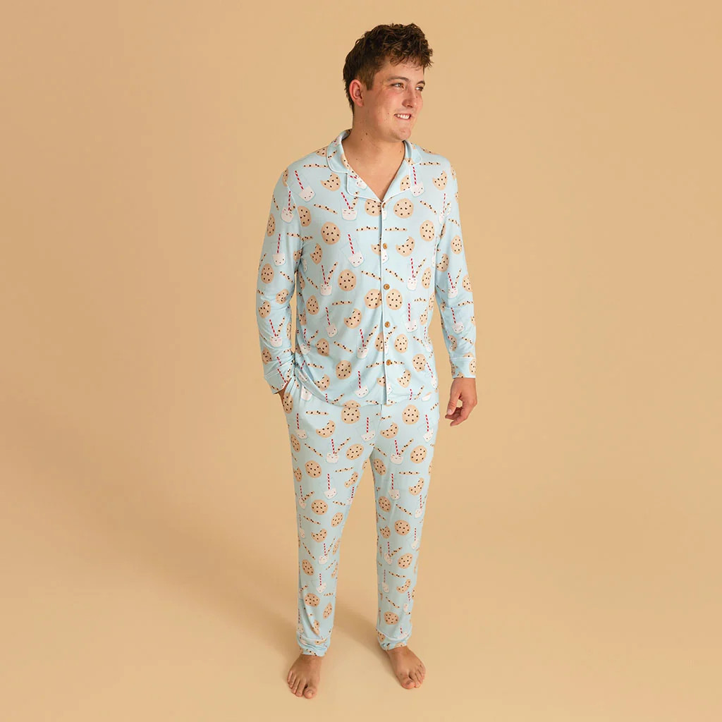 Chocolate Chip Cookies Men's Luxe Pajama Pant Set | Posh Peanut