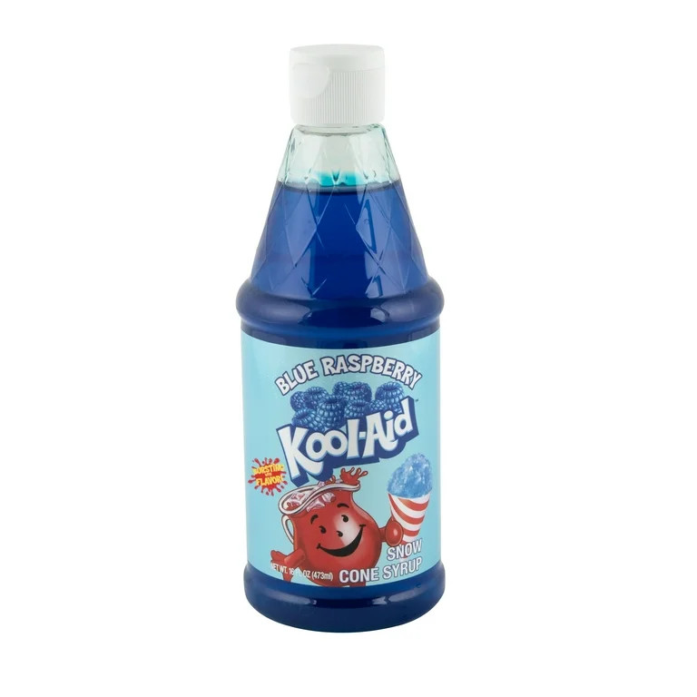 Kool-Aid Blue Raspberry Snow Cone Syrup, 16 fl oz Bottle | Walmart (US)