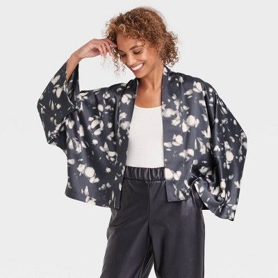 Women&#39;s Floral Print Short Duster - A New Day&#8482; One Size | Target