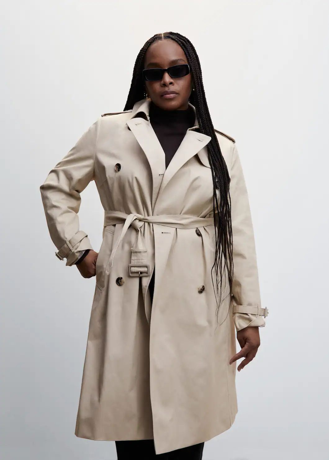 Cotton classic trench coat -  Women | Mango USA | MANGO (US)