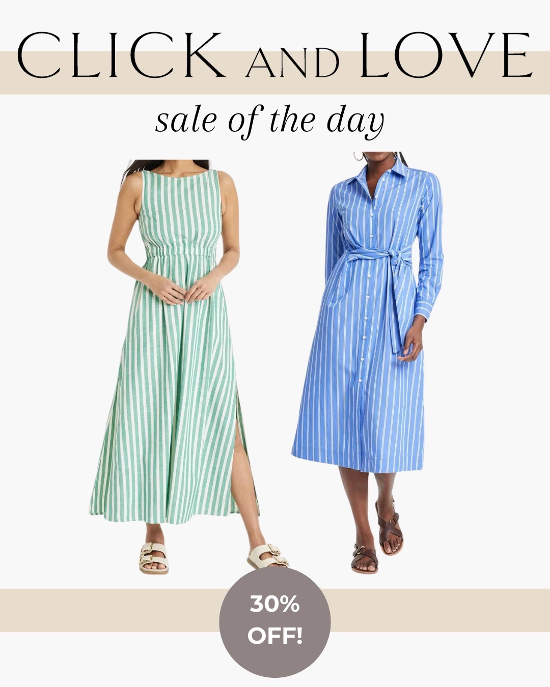 Sale of the day! This striped dresses are 30% off today making them under $25! Two cute silhouettes to add to your closet rotation for spring 🌸

Womens fashion, striped dress, floral dress, gingham dress, fashion, fashion finds, outfit, outfit inspiration, clothing, budget friendly fashion, summer fashion, wardrobe, fashion accessories, ootd, budget friendly clothing, affordable clothes, fall fashion, closet staples, adorable fashion finds, affordable fashion,  denim dress, off white dress, cream dress, spring fashion, summer dresses, under 50

#LTKFindsUnder50 #LTKSaleAlert #LTKStyleTip