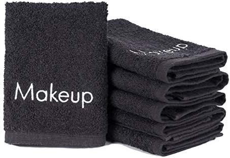 Arkwright Makeup Remover Towels (13x13, 6 Pack) Soft Cotton Washcloths With Makeup Embroidery, Perfe | Amazon (US)