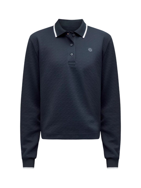 Textured Long-Sleeve Tennis Polo Shirt | Women's Long Sleeve Shirts | lululemon | Lululemon (US)