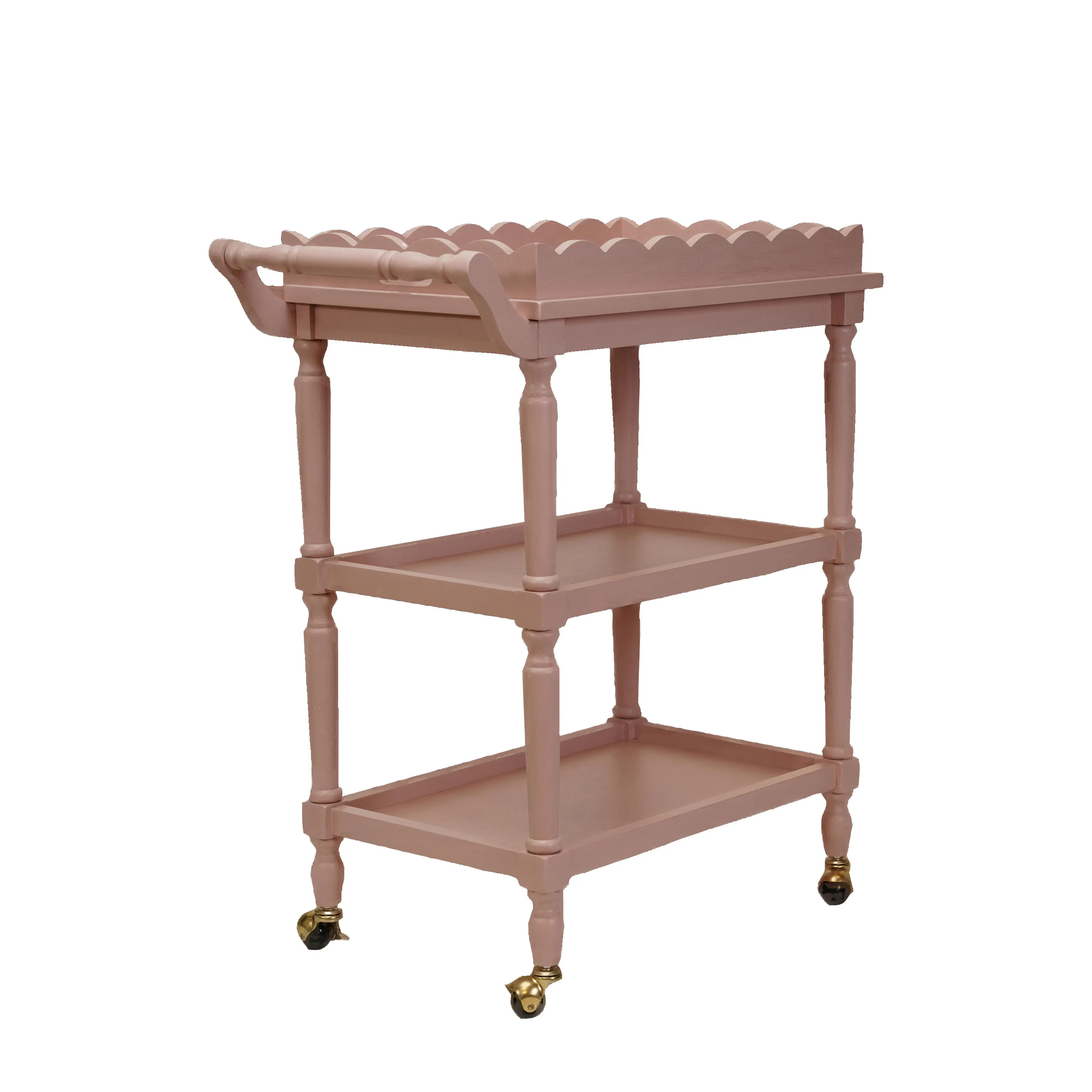 Storied Home 3 Tier Bar Scalloped Tray | Ashley | Ashley