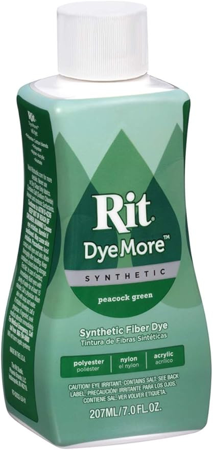 Rit DyeMore Liquid Dye, Peacock Green 7 Fl Oz (Pack of 1) | Amazon (US)
